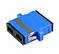 Fiber Optic Adapter, SC Single Mode Duplex with UPC Polish.  SC single mode duplex UPC polish type cables to each with this snap-in adapter